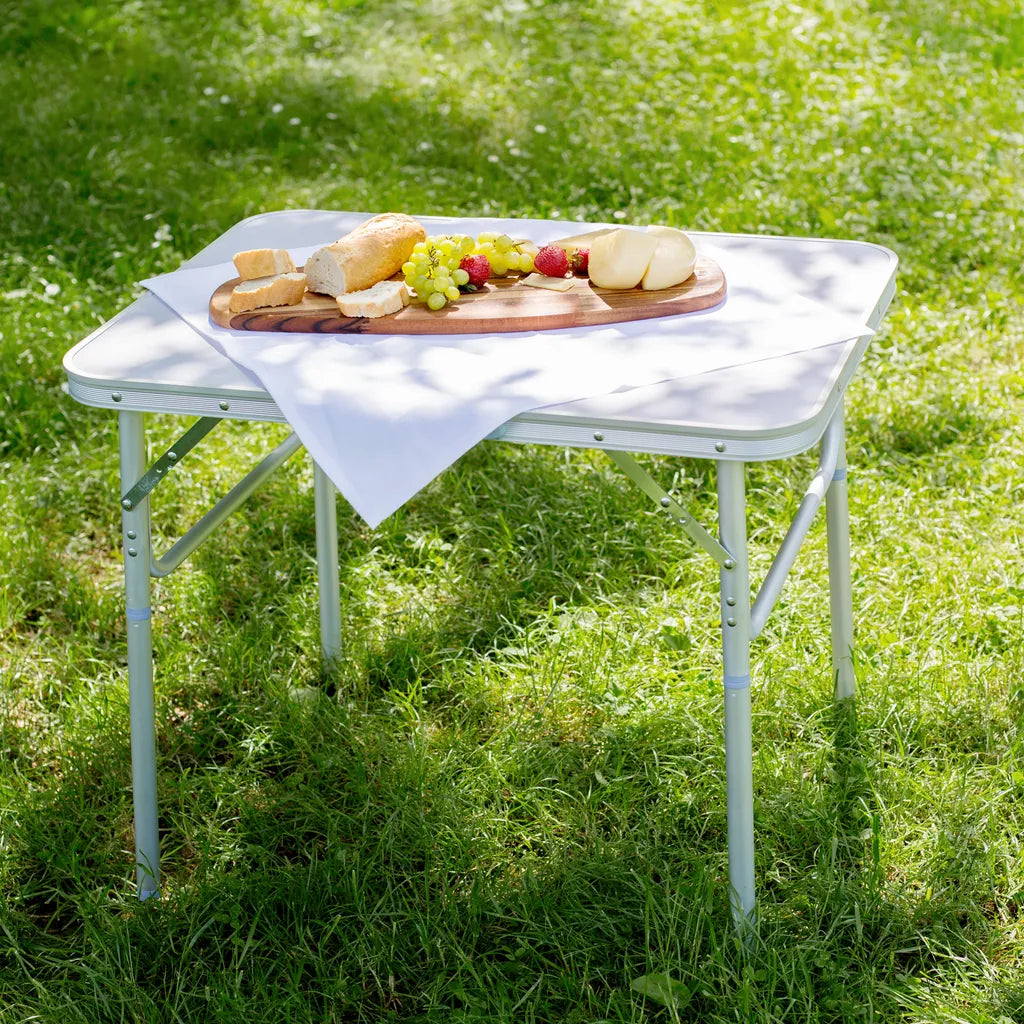  Tectake Camping Klapptisch Aus Aluminium 75x55x68cm - Grau