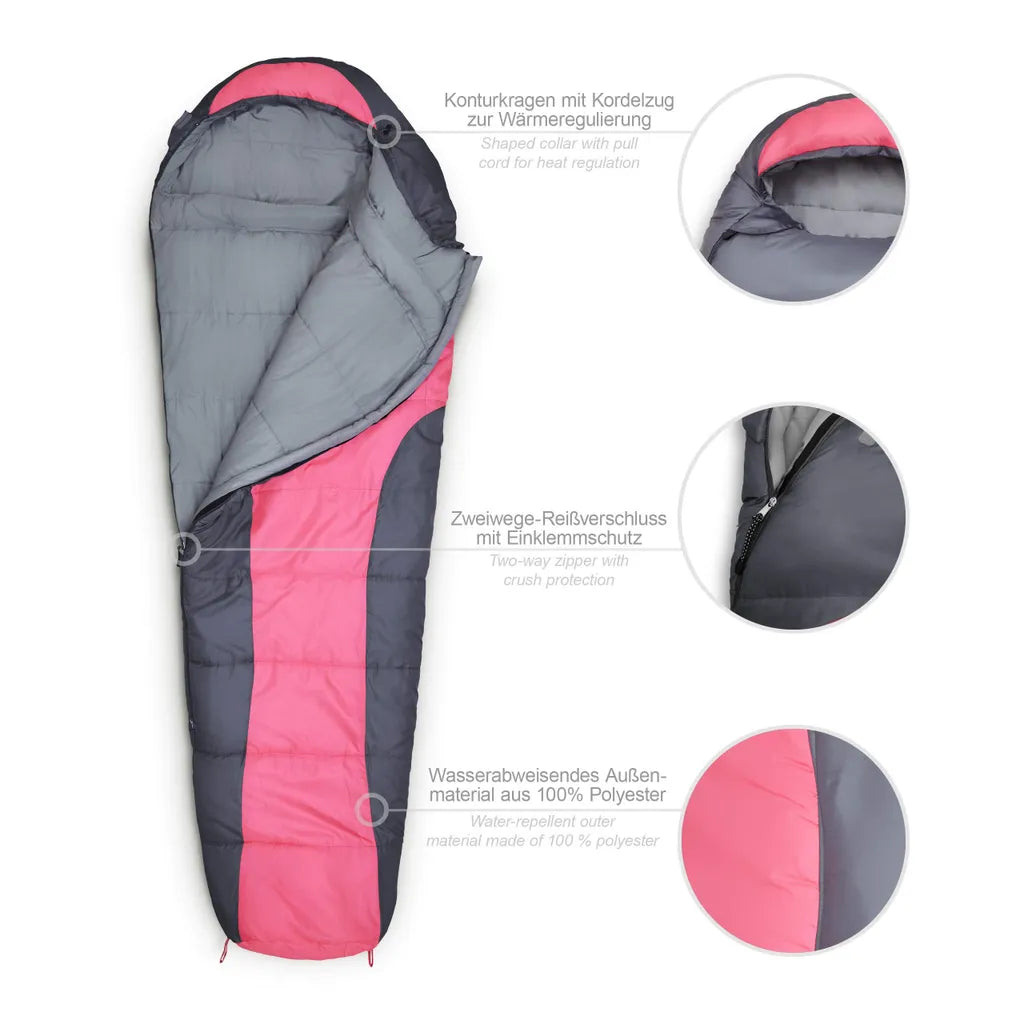  Where Tomorrow By Lumaland Schlafsack Mumienschlafsack - 230 X 80 Cm - Pink