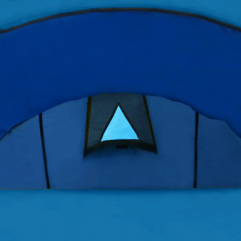  VidaXL Campingzelt 4 Personen Marineblau / Hellblau