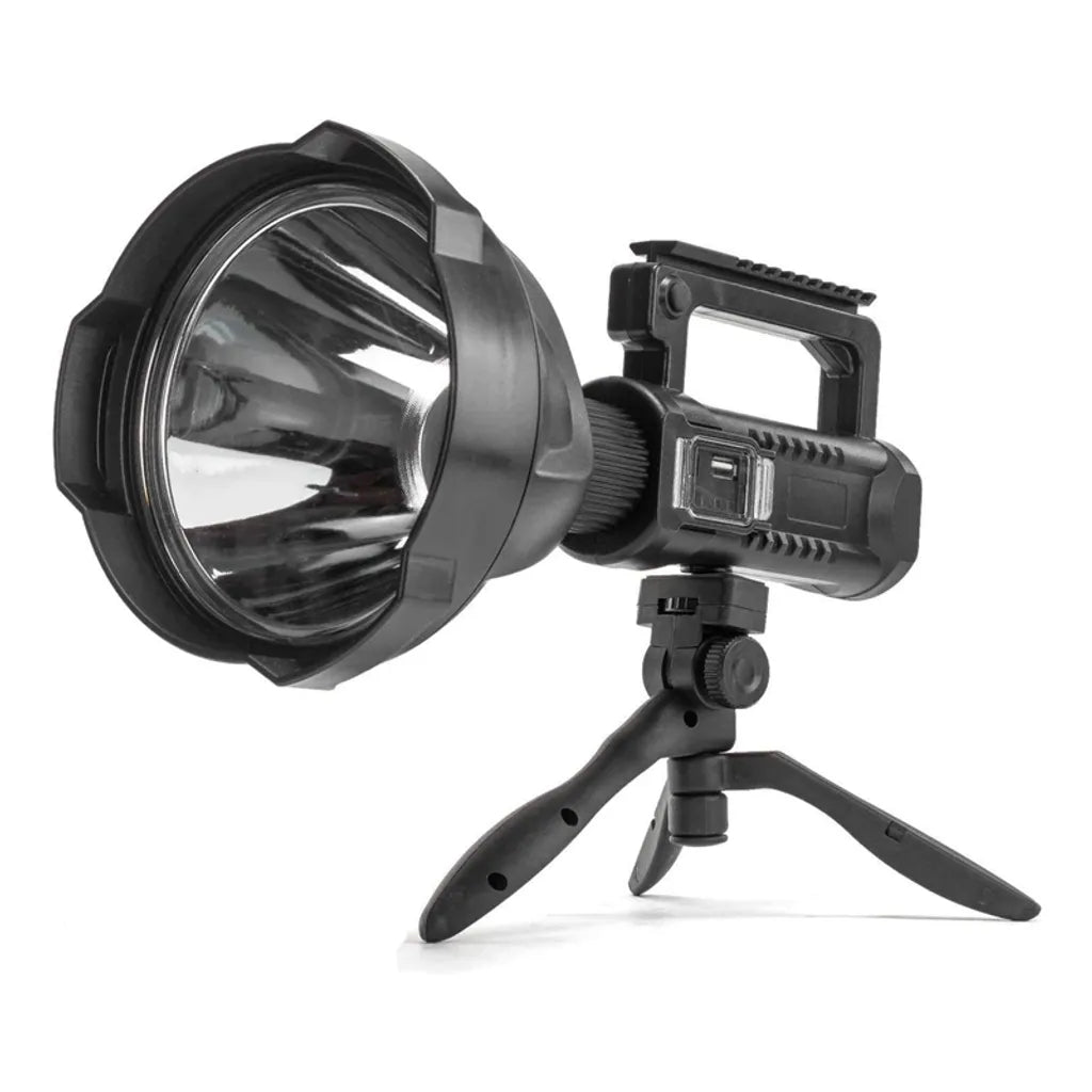  90000 Lumens Wiederaufladbare LED Scheinwerfer Taschenlampe Suchscheinwerfer Mit Stativ & USB-Ausgang