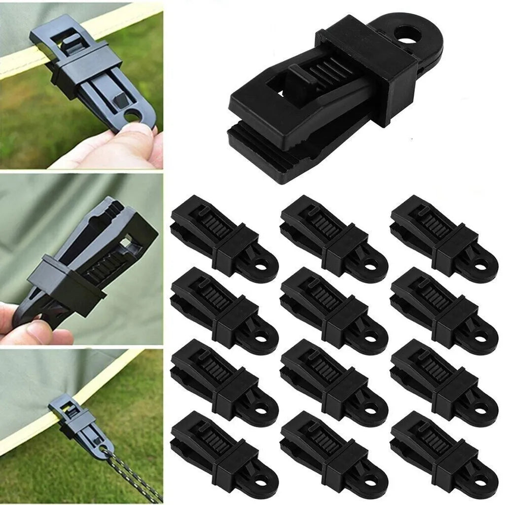  24x Campingzelte Planenhalter Planen Befestigung Klemme Clips Spanner Für Zelt Abdeckplane