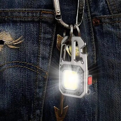  COB Kleine Taschenlampen, USB Wiederaufladbarer,Tragbares Taschenlicht Mit Schlüsselanhänger,3 Leuchtmodi