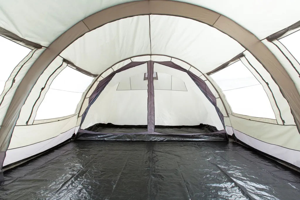  CampFeuer Zelt Relax6 Für 6 Personen | Oliv/Grau, Tunnelzelt 5000 Mm Wassersäule