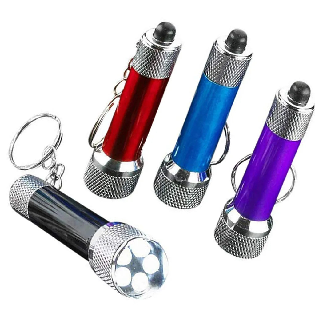  Favson Mini-LED-Taschenlampen-Schlüsselbund, 2,5 Zoll Mini-Kunststoff-Taschenlampe, 12er-Pack, Verschiedene Farben
