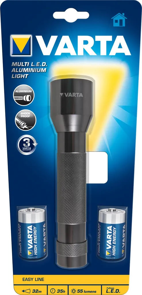  VARTA Taschenlampe "Multi LED Alu Light 2C"