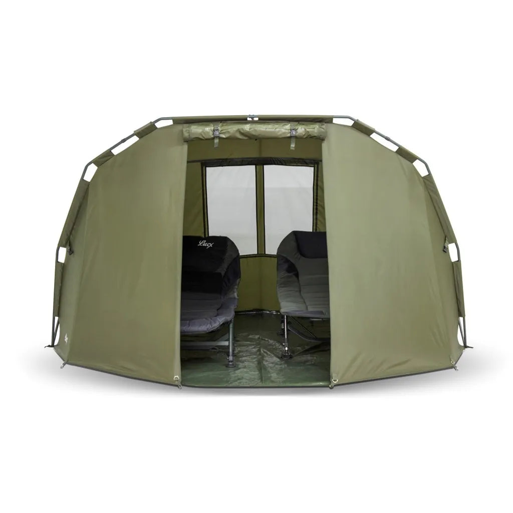  Lucx® Bivvy Angelzelt Karpfenzelt Caracal, 1 - 2 Mann Zelt 10.000mm