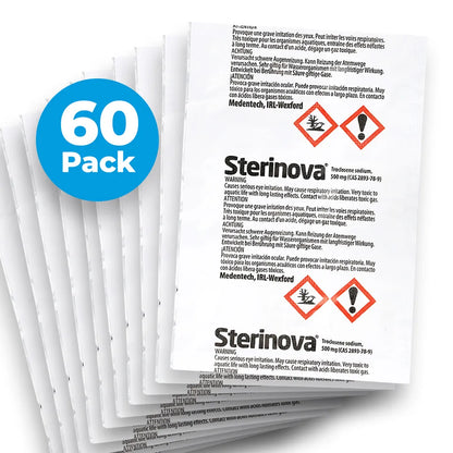  JB White Puritabs Sterinova 60x Wasser Rudergerät Tabletten Gegen Algen, Extra Konzentriert, Chlortabletten ZB Geeignet Für WaterRower, SportPlus, Skandika Wasserrudergerät (10 X 6)