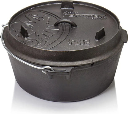  Petromax Feuertopf Ft12 (12qt) Planer Boden (ohne Füße); Ft12-t