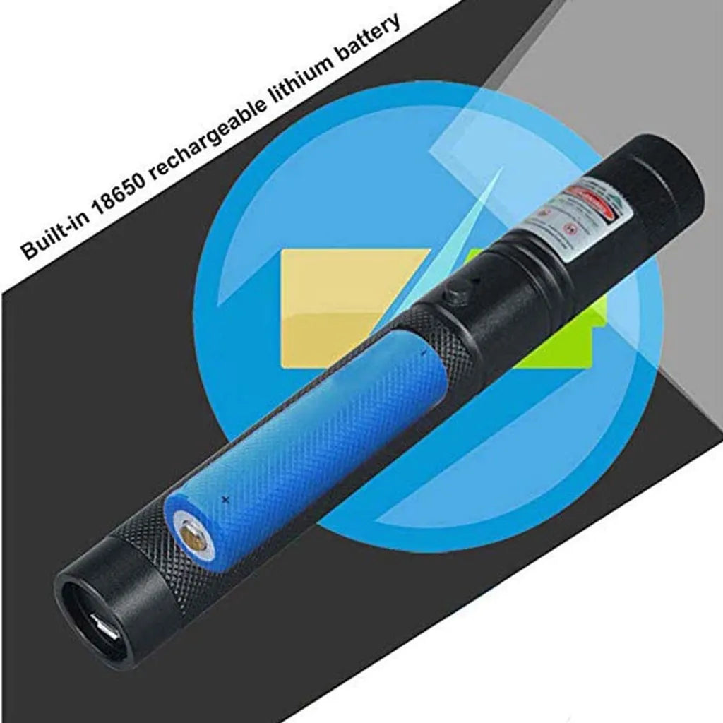  Portable USB Laden Rot -LED-Taschenlampe Mit Einstellbarem Fokus Und Wasserdichtem, Tragbarem Mini
