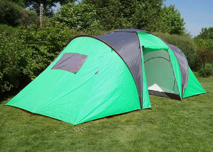  Campingzelt Loksa, 4-Mann Zelt Kuppelzelt Igluzelt Festival-Zelt, 4 Personen Grün