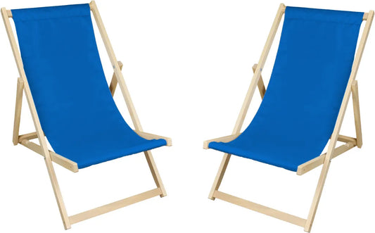  Set Mit 2 Strandstuhl Strandliege Holz Liegestuhl Gartenliege Balkonliege Campingliege Sonnenliege Faltliege Freizeitliege Terassenliege
