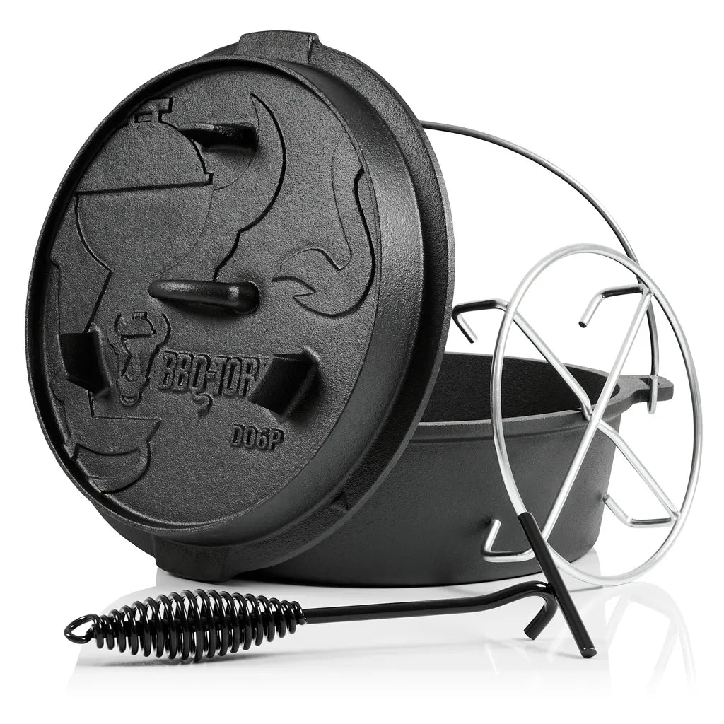  BBQ-Toro Dutch Oven 7,3 L Premium Gusseisen Kochtopf | Gusstopf