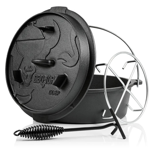  BBQ-Toro Dutch Oven 7,3 L Premium Gusseisen Kochtopf | Gusstopf
