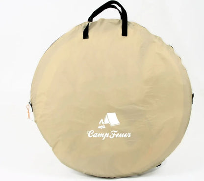  CampFeuer Zelt Quiki Für 2 Personen | Creme / Blau | Wurfzelt Wasserabweisend