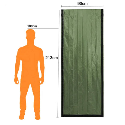  Notfall Überleben Schlafsack, Survival Biwak Sack Erste Hilfe Rettungsdecken Wasserdicht Notfalldecke Ultraleicht Hitzeabweisend Kälteschutz Für Outdoor Camping Wandern