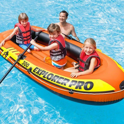  INTEX Explorer Pro 300 Set Aufblasbares Boot Mit Ruder Und Pumpe 58358NP