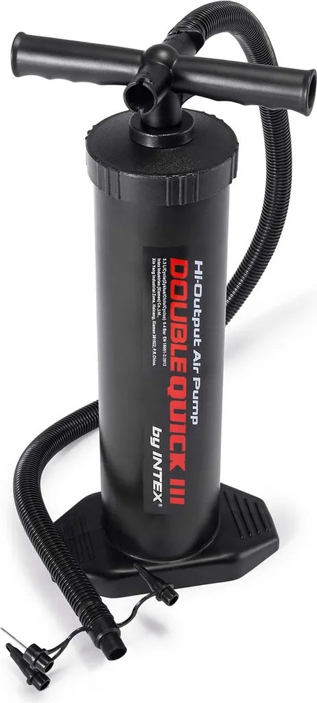  Intex 68615 Quick Doppelhub Luftpumpe, Höhe: Ca. 48 Cm - Farbe: Schwarz