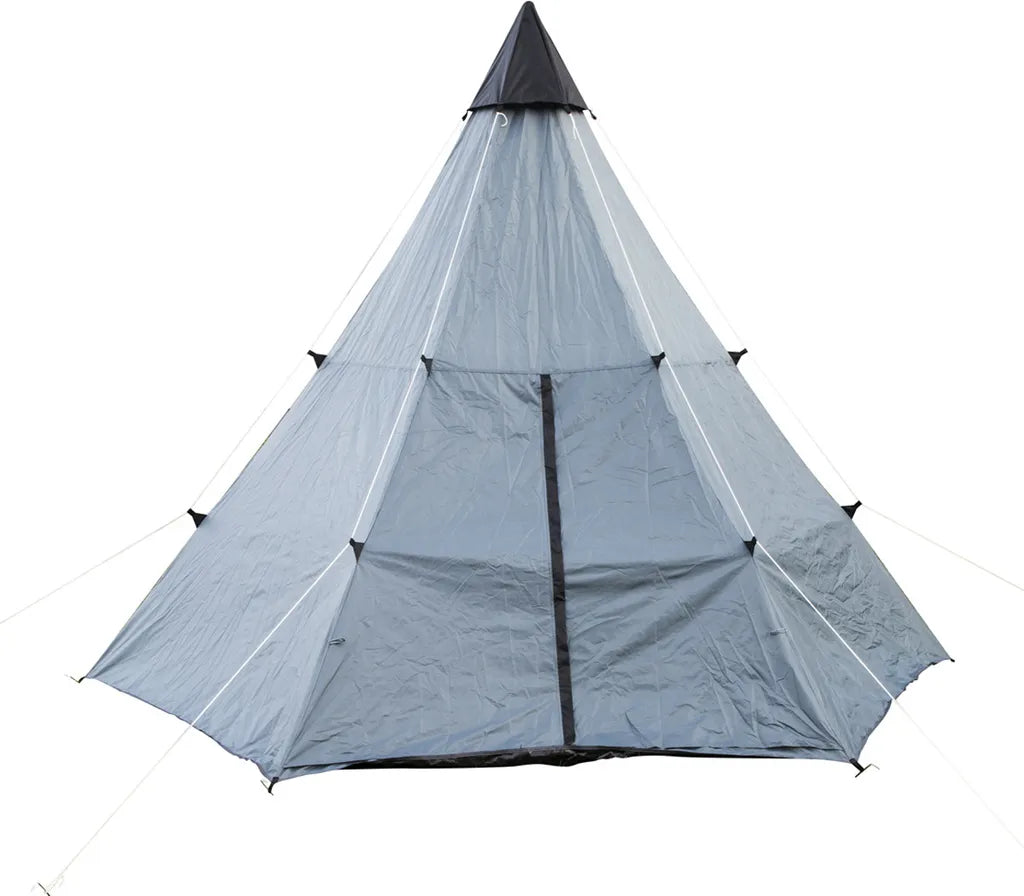  Tipi Zelt - 4 Personen - 360 X 360 X 260cm - Grau/Anthrazit