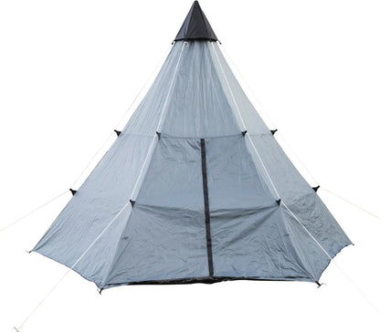  Tipi Zelt - 4 Personen - 360 X 360 X 260cm - Grau/Anthrazit