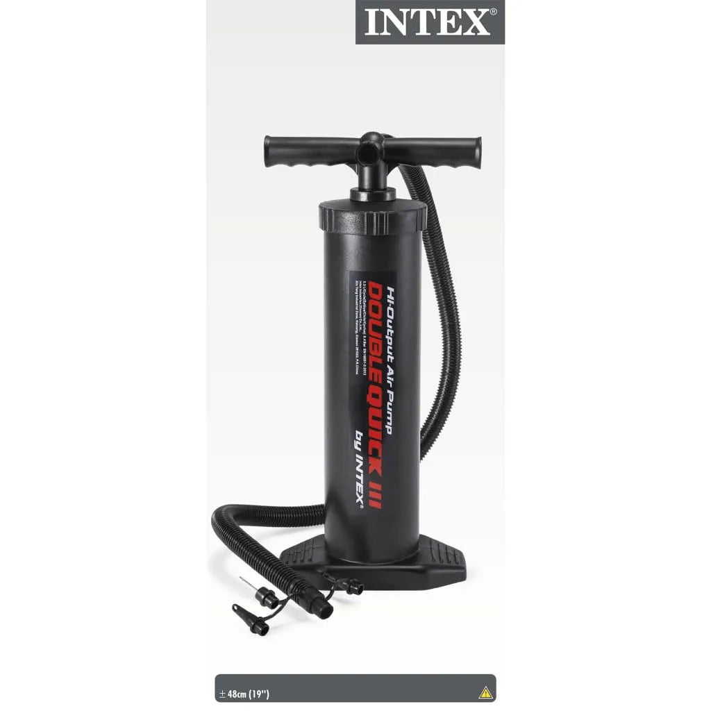  Intex Doppelhub Luftpumpe Double Quick III 2mm (Nadel) / 6,7mm / 8,5mm / 18mm