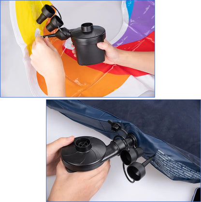  Elektrische Luftpumpe Elektropumpe Inkl. 3 Aufsätze 230V 50 Watt Multifunktional 2 In 1 Luftmatratze Luftballon