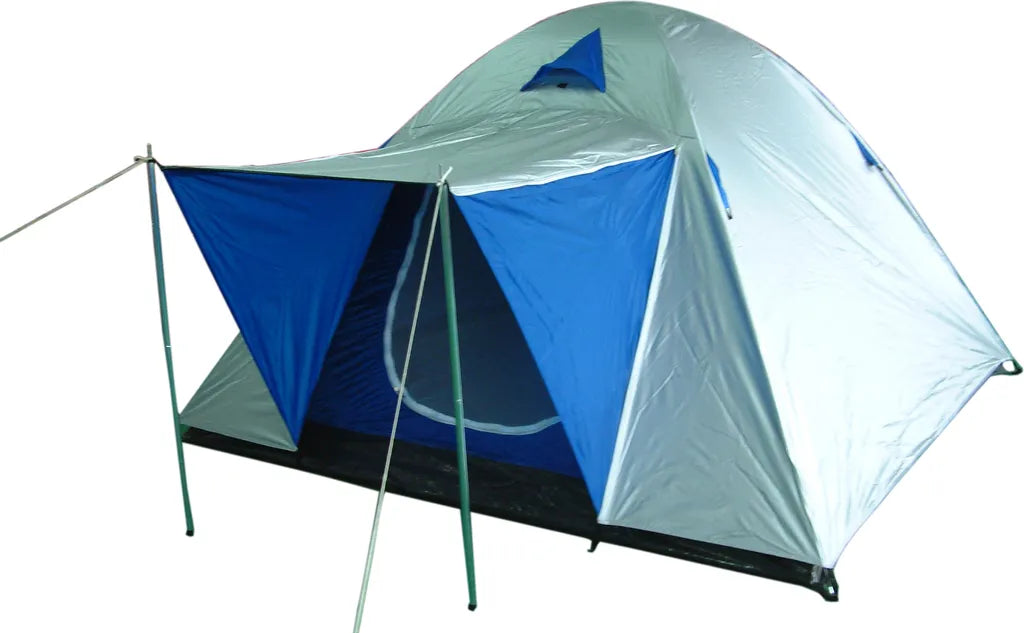  Iglu Zelt - 3 Personen - 210 X 210 X 130cm - Anthrazit/Blau