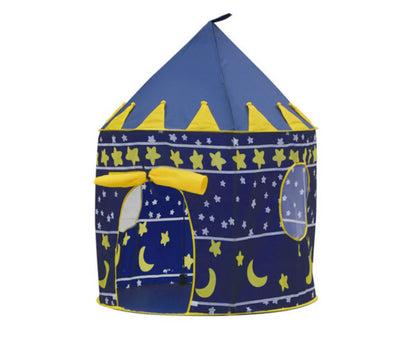  Prinz Oder Prinzessin Sommer Palast Schloss Kinder Kinder Spielen Zelt Haus Innen-oder Außenbereich Garten Spielzeug Wendy Haus Spielhaus Strand Sonne Zelt Jungen Mädchen (Blau Prinz)