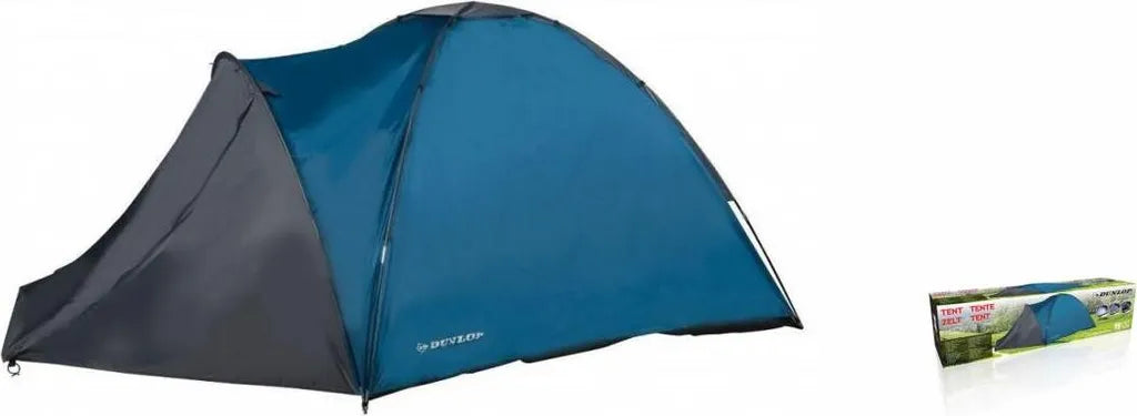  DUNLOP Campingzelt - Kuppelzelt Für 3 Personen - Wasserfest - 210 X 220 X 130 Cm - Inkl. Tragetasche