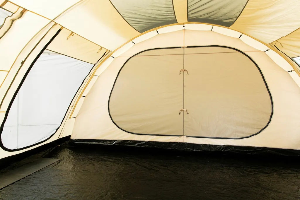  CampFeuer Zelt Caza Für 6 Personen | Beige/Sand | Tunnelzelt 5000 Mm Wassersäule