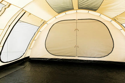  CampFeuer Zelt Caza Für 6 Personen | Beige/Sand | Tunnelzelt 5000 Mm Wassersäule