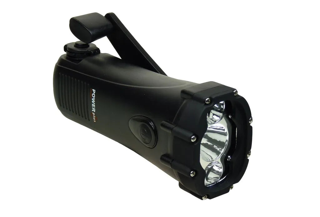  PowerPlus Shark - Dynamo LED Taschenlampe And Notfall Charger - Wasserdicht