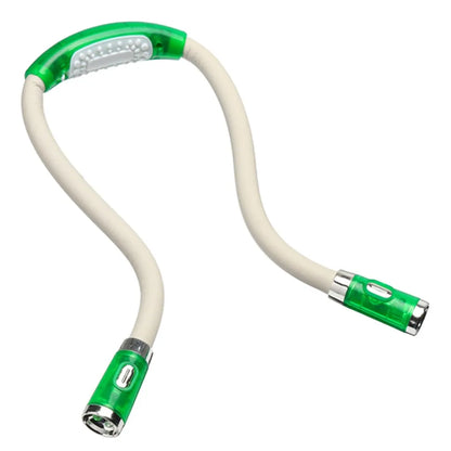  Verstellbare Bücherlampe 4 LED Hands Free Hängelampe, Flexibles Leselicht Zum Lesen Im Bett, 3 Helligkeitsstufen, Grün
