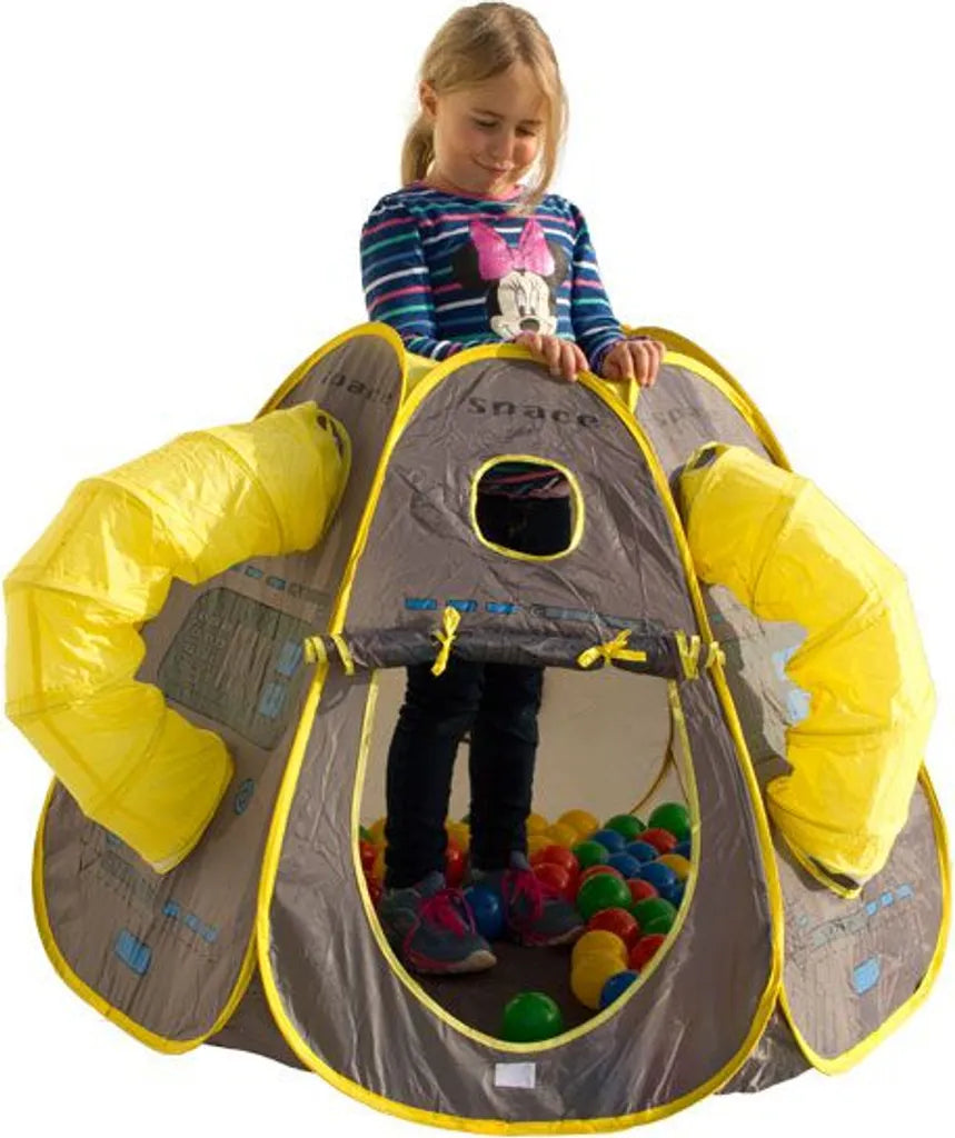  Bällebad SPACE Mit 100 Bällen, Spielzelt, Pop-Up, Kinderzelt