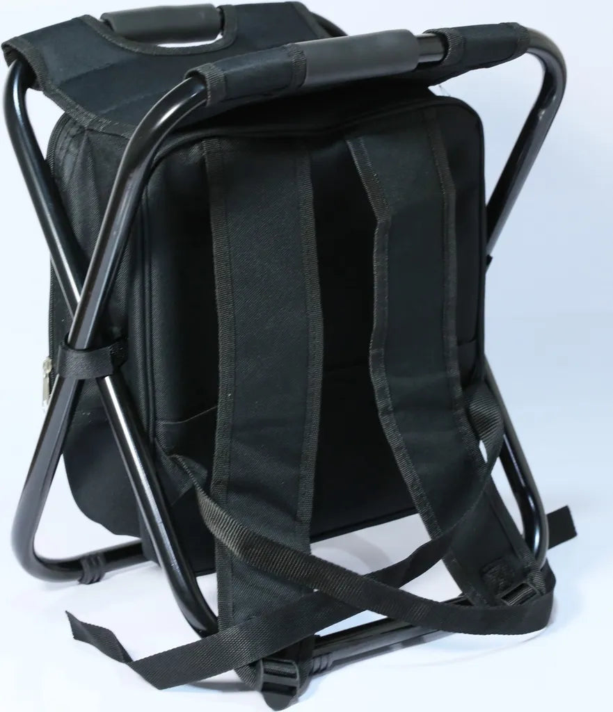  Highfeld® Sitzrucksack Ansitzrucksack Mit Hocker Black Campinghocker Angelhocker Falthocker