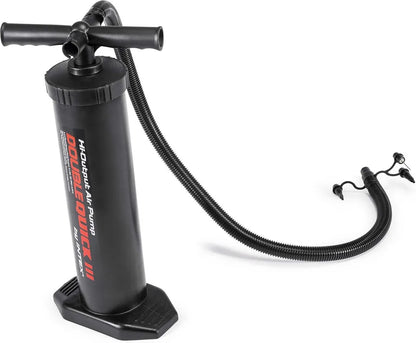  Intex 68615 Quick Doppelhub Luftpumpe, Höhe: Ca. 48 Cm - Farbe: Schwarz