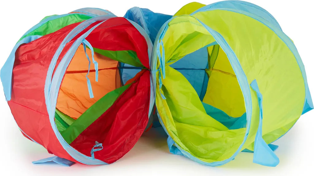  Bieco XXL Krabbeltunnel Ab 1 Jahr | 250 X 46 Cm | Spieltunnel Kind Und Baby | Farbenfroh | Tausendfüssler | Tunnel Kinder | Spielzelt | Hundetunnel | Hunde Spieltunnel |Krabbeltunnel Baby
