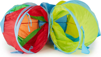  Bieco XXL Krabbeltunnel Ab 1 Jahr | 250 X 46 Cm | Spieltunnel Kind Und Baby | Farbenfroh | Tausendfüssler | Tunnel Kinder | Spielzelt | Hundetunnel | Hunde Spieltunnel |Krabbeltunnel Baby