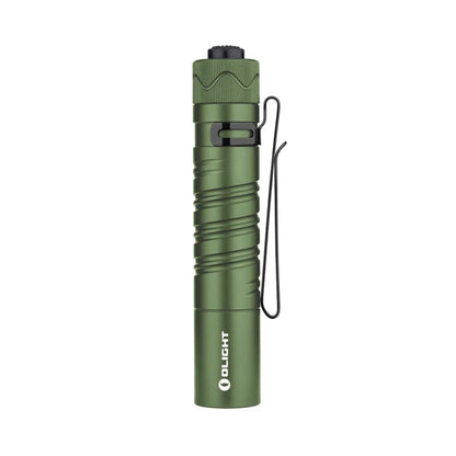  Olight I5R EOS Taschenlampe 350 Lumen Kalt Weiße LED 64 Meter Rechweite Und 37 Stunde Laufzeit Mit Heckschalter 1420mAh Batterie Per USB Wiederaufladbar Grün