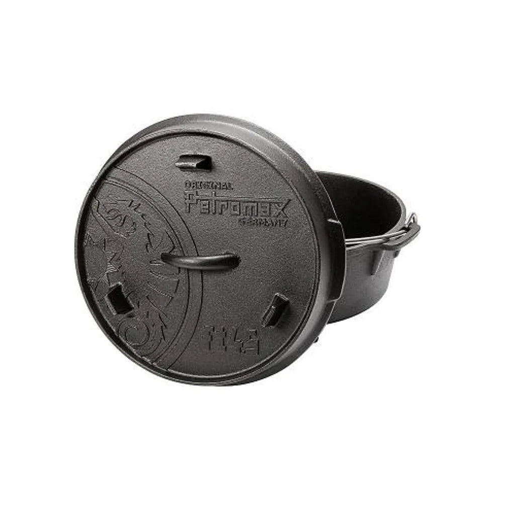  Petromax Feuertopf Ft4.5 - Dutch Oven - Gusstopf - Mit Füßen - Mit Henkel - 3,5L - 2-5 Personen