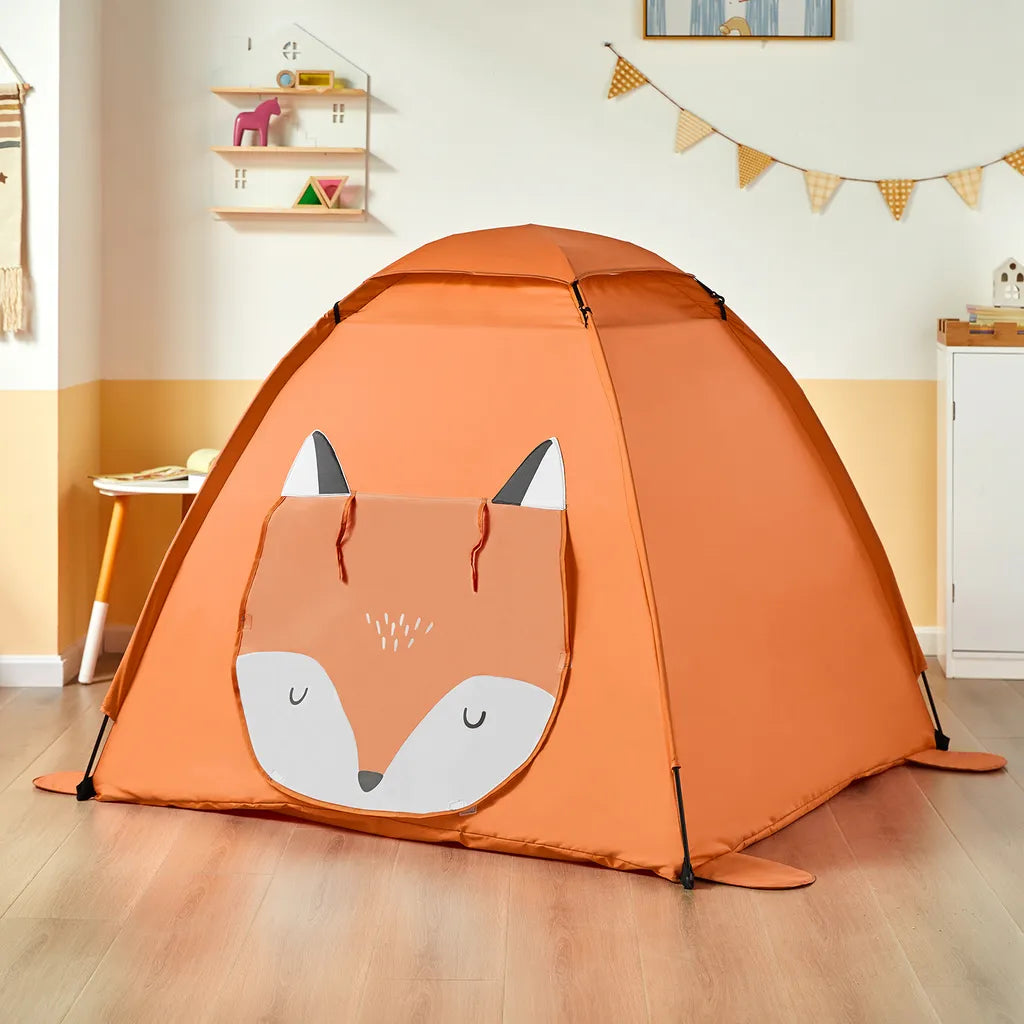  SoBuy OSS05 Kinderzelt Mit Tür Und Fenster Spielzelt Mit Tragbarer Tasche Zelt Für Kinder Spielhaus BHT Ca.: 129x109x129cm