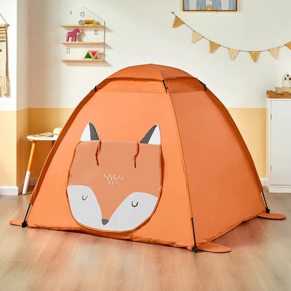  SoBuy OSS05 Kinderzelt Mit Tür Und Fenster Spielzelt Mit Tragbarer Tasche Zelt Für Kinder Spielhaus BHT Ca.: 129x109x129cm