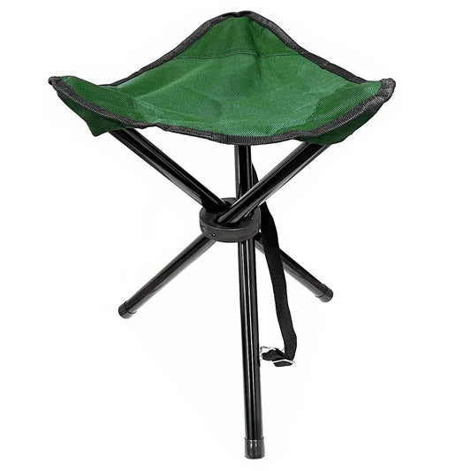  Camping Hocker Falthocker Angelhocker Inkl. Tragegurt Campingstuhl Dreibeinhocker 110kg Campinghocker Faltbar Grün