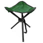  Camping Hocker Falthocker Angelhocker Inkl. Tragegurt Campingstuhl Dreibeinhocker 110kg Campinghocker Faltbar Grün