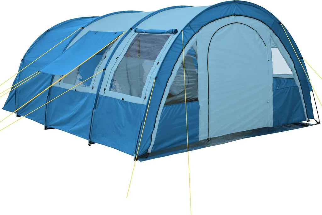  CampFeuer Zelt Multi Für 4 Personen | Blau / Hellbau | 5000 Mm Wassersäule
