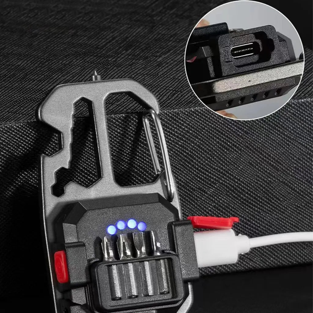  COB Kleine Taschenlampen, USB Wiederaufladbarer,Tragbares Taschenlicht Mit Schlüsselanhänger,3 Leuchtmodi