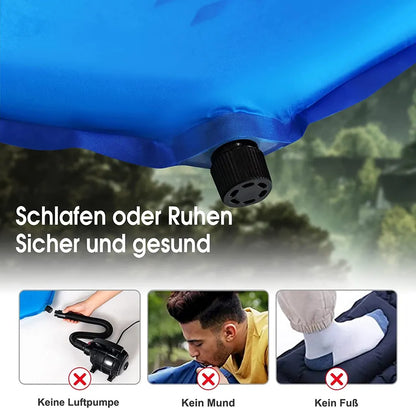  COSTWAY Camping Isomatte 200 X 65 Cm, Campingmatratze Selbstaufblasend, Schlafmatte Inklusive Tragetasche Ultraleicht, Feuchtigkeitsbeständig, Für Camping, Reisen Und Wandern