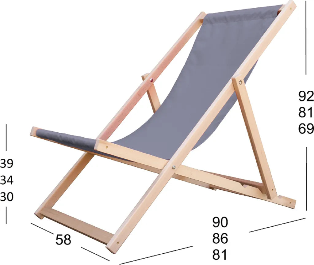  Set Mit 2 Strandstuhl Strandliege Holz Liegestuhl Gartenliege Balkonliege Campingliege Sonnenliege Faltliege Freizeitliege Terassenliege