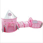  3-Teiliges Kinder Spielzelt Tunnel Spielplatz Pop-up Spielhaus Kinder Zelt Mit Krabbel Tunnel Und 1 Basketball-Korb