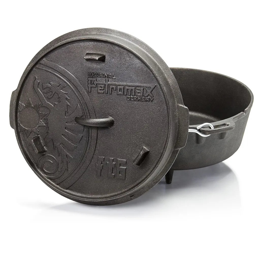  Petromax Feuertopf Dutch Oven Set Pflegepaste Deckelheber FT6 Mit Füßen