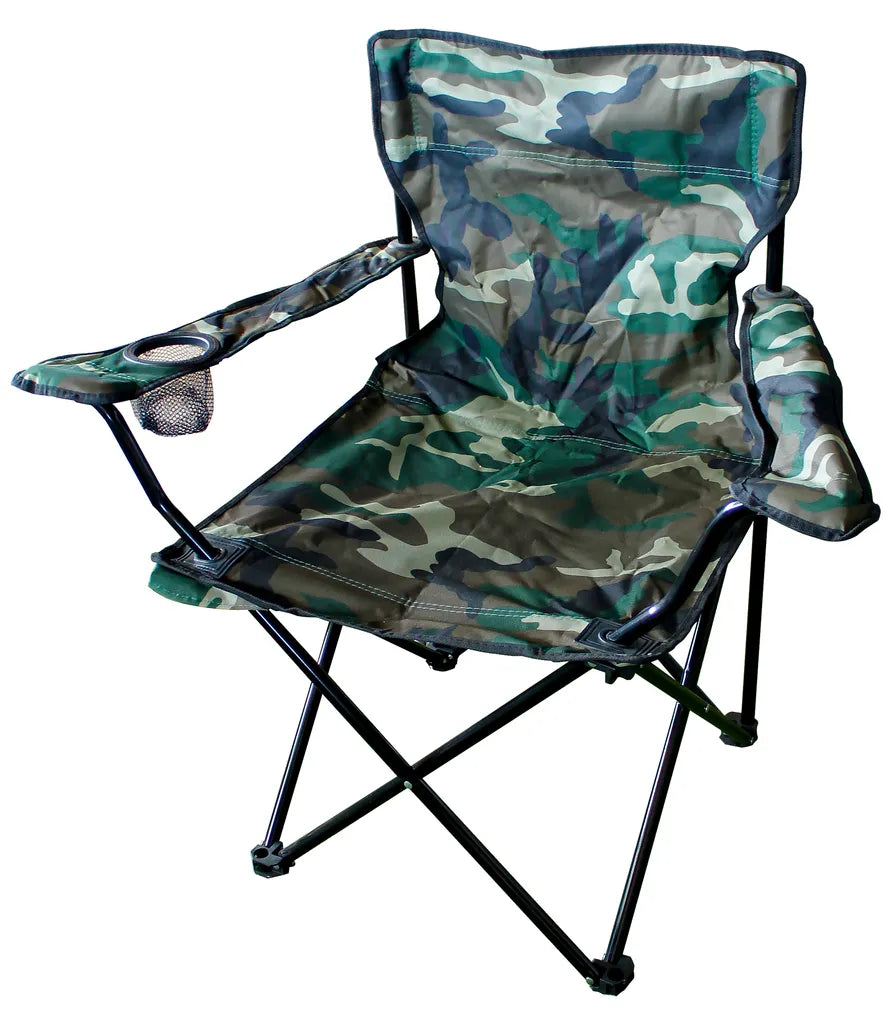  Anglersessel Mit Getränkehalter Und Tasche Camouflage